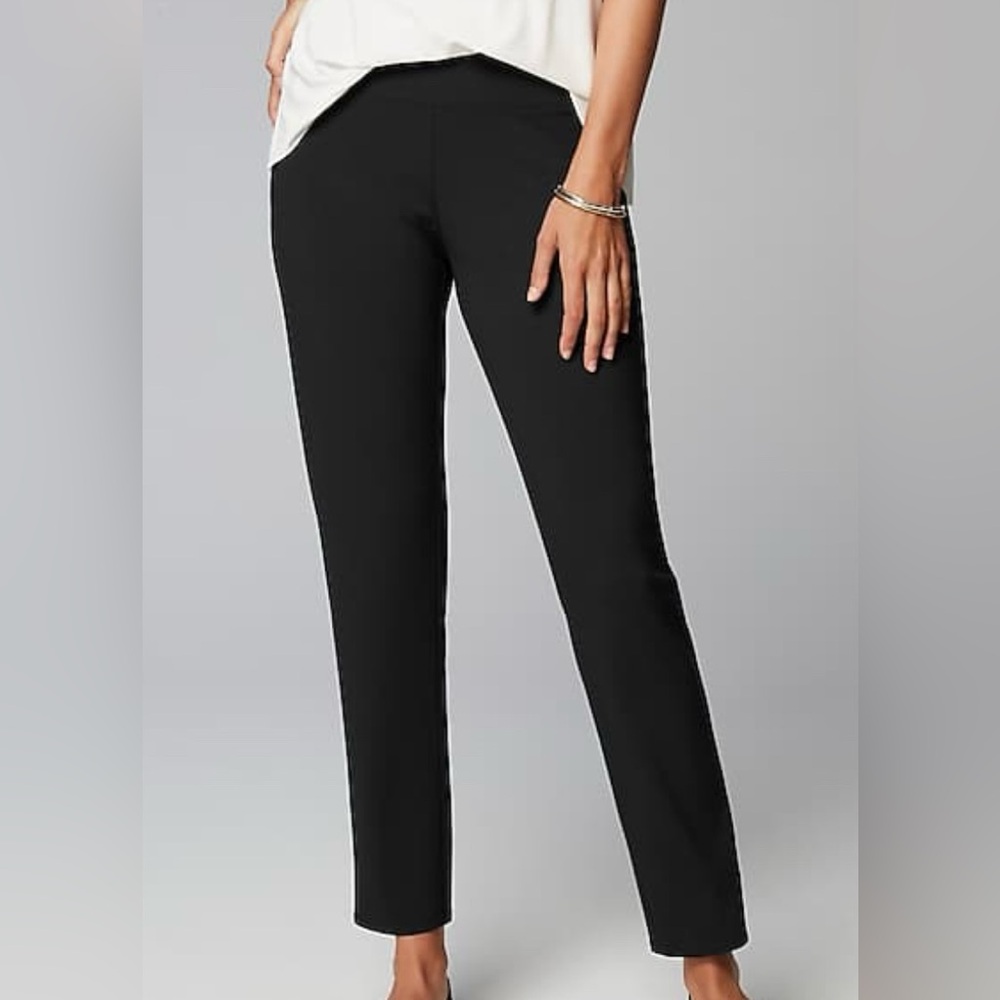 NIC+ZOE Black Straight Leg Pants